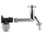 20mm MDPE Wall Flange Kit with Extended 1/2" Barb Chrome Brass Tap