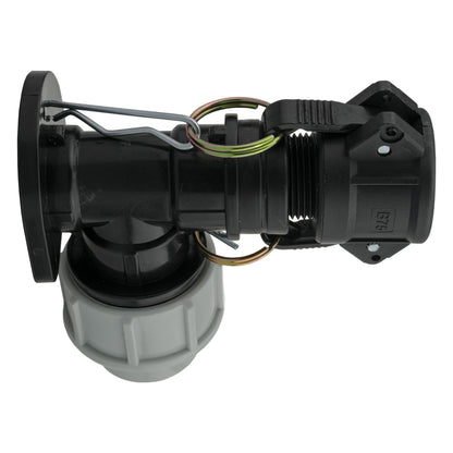 25mm MDPE Wall Flange Set with ¾" Camlock B Coupling