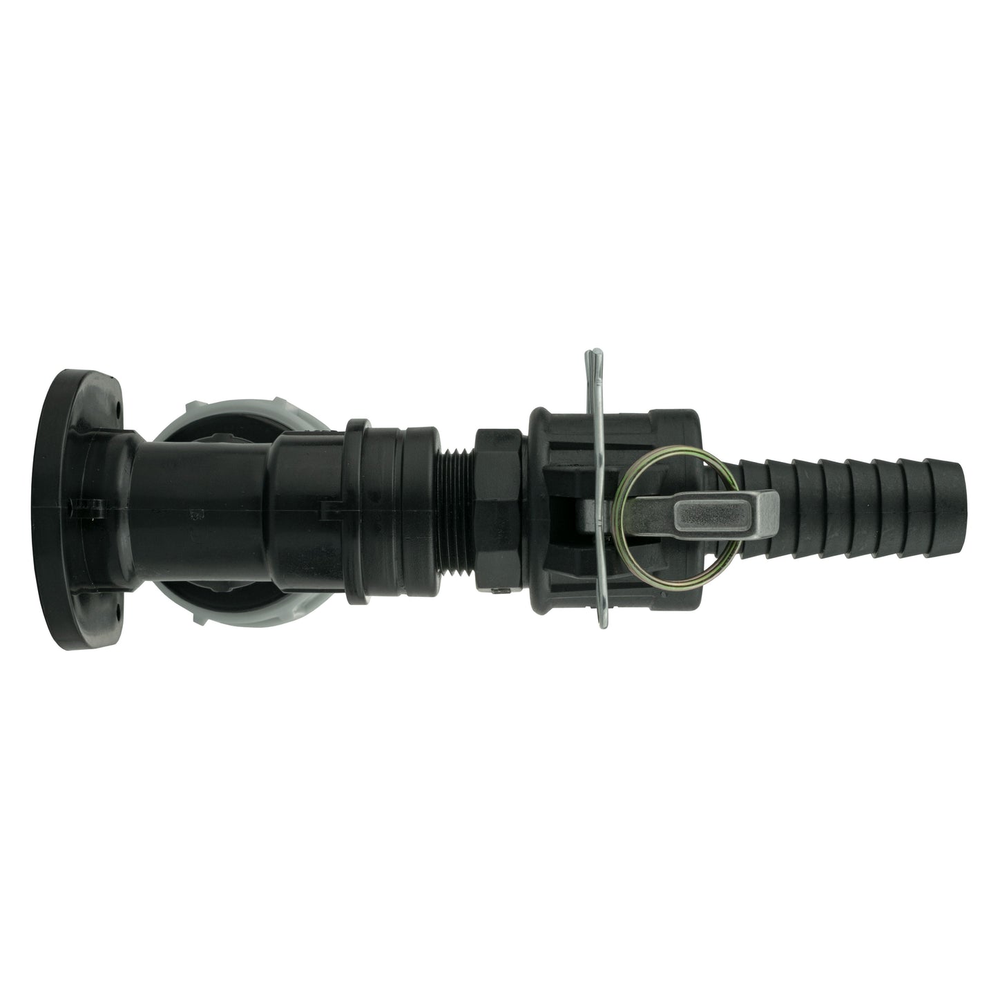 25mm MDPE Wall Flange Set with ¾" Camlock F+C Couplings