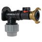 25mm MDPE Wall Flange Set Complete with Valve and Geka Fitting