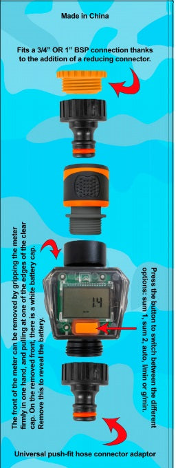 Black/Orange Water Flow Indicator