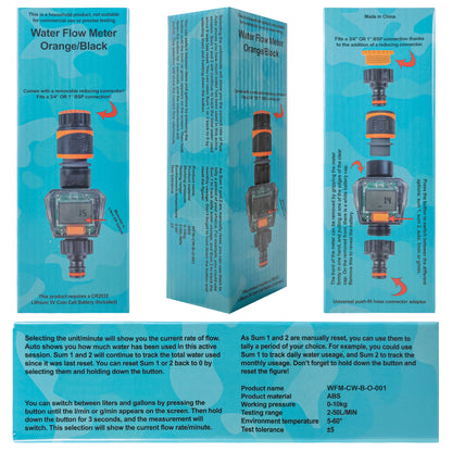Black/Orange Water Flow Indicator