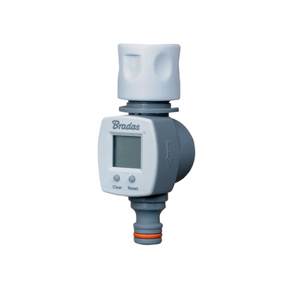 Water Flow Meter with Quick Snap-On Fitting