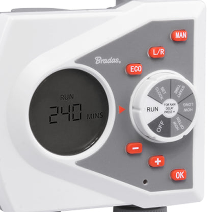 White Line Dual-Outlet Electronic Water Timer Controller