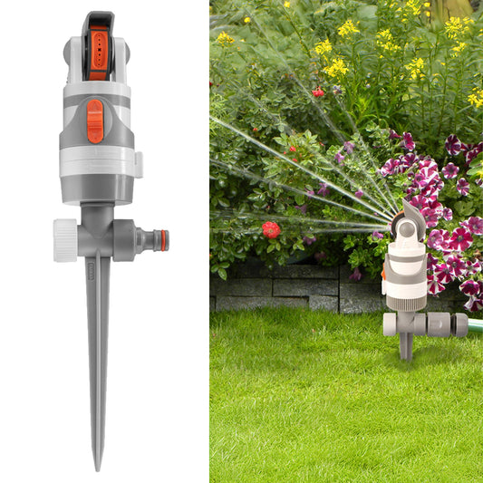 White Line Gear Drive Lawn Sprinkler with 4 Spray Patterns
