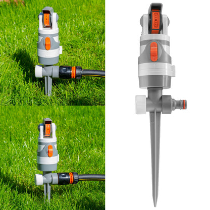 White Line Gear Drive Lawn Sprinkler with 4 Spray Patterns