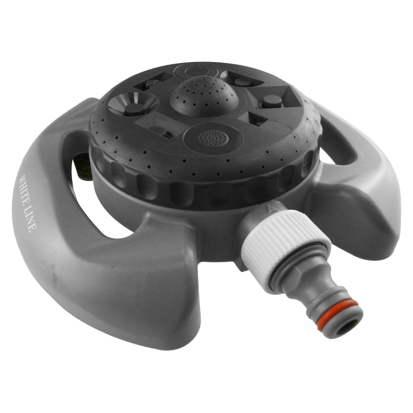White Line 8-Pattern Static Garden Sprinkler