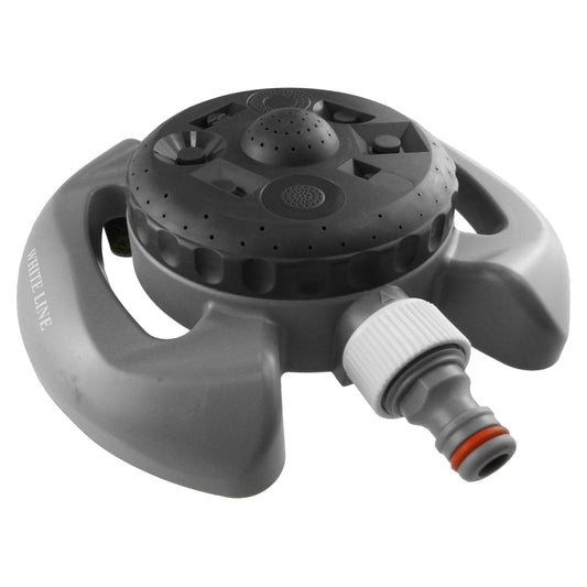 White Line 8-Pattern Static Garden Sprinkler