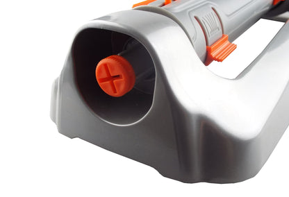 White Line Metal Oscillating Sprinkler with Adjustable Spray Width