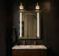 Personalised LED Bathroom Mirror Custom Text Wall Mounted Touch Illuminated