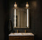 Personalised LED Bathroom Mirror Custom Text Wall Mounted Touch Illuminated