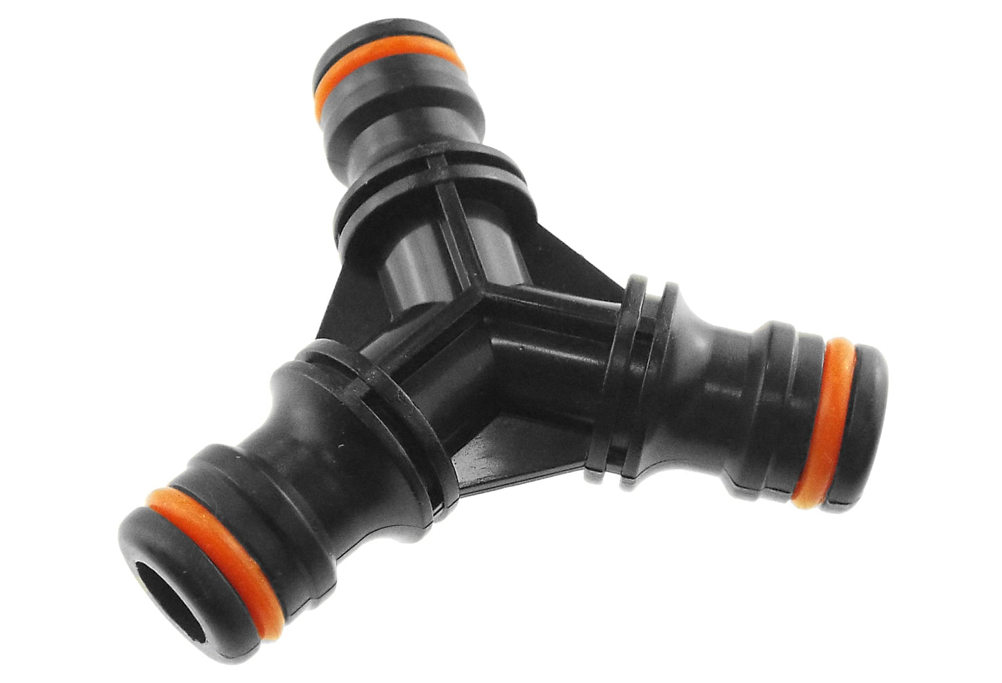 Black Three-Way Male Snap-On Connector