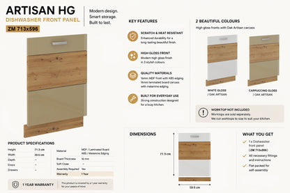 ARTISAN Modular Kitchen – Cappuccino Gloss - PARTS option