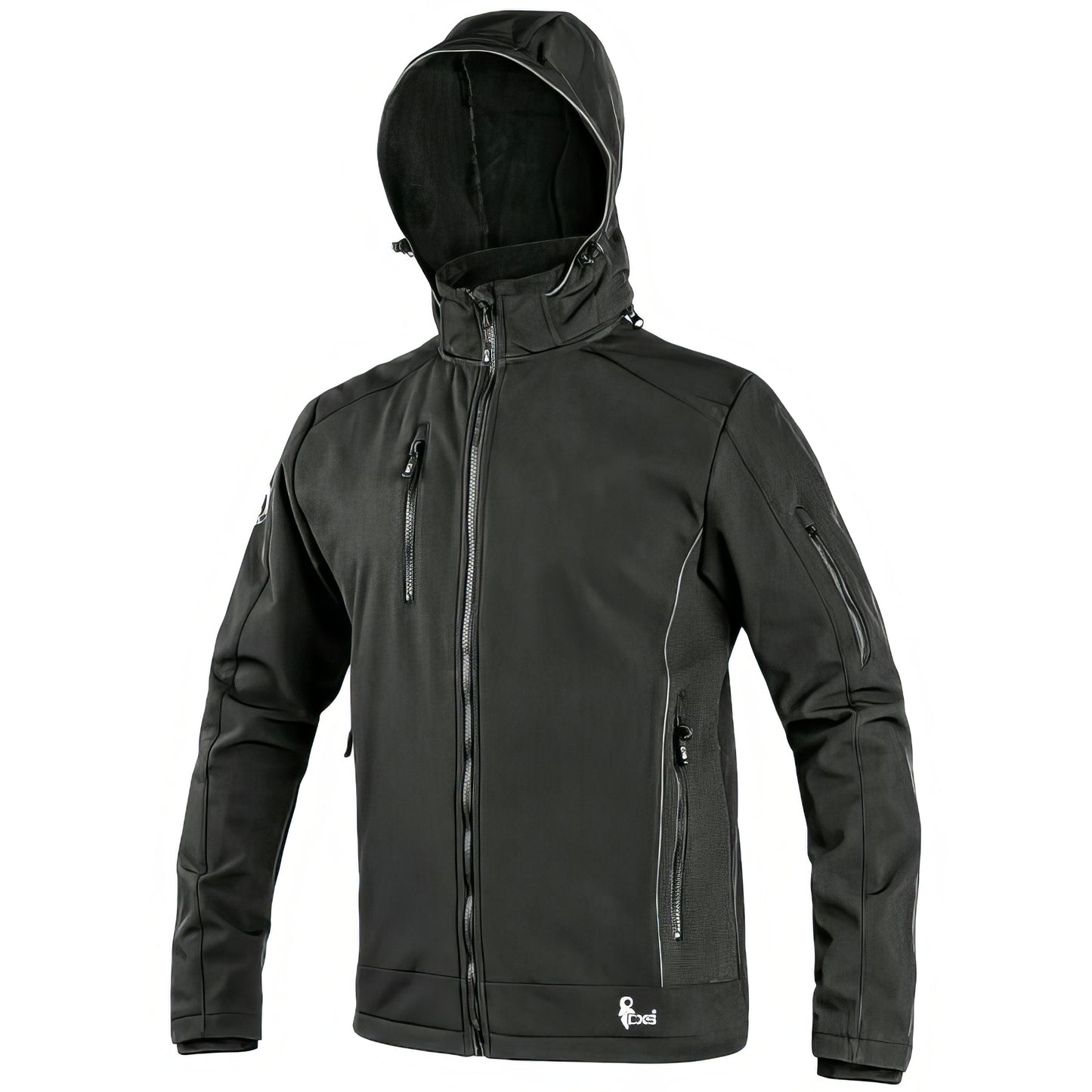 CXS Durham Professional Softshell Jacket Men's Waterproof Windproof Black Workwear