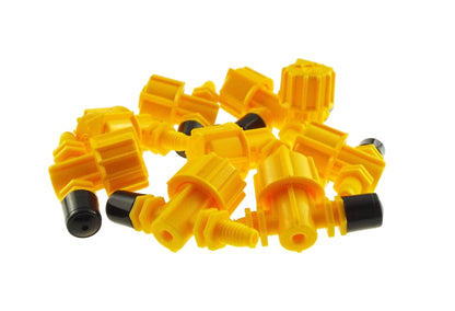 Antelco Vari-Mist™ Mist Sprinkler, Black Cap + Yellow Base