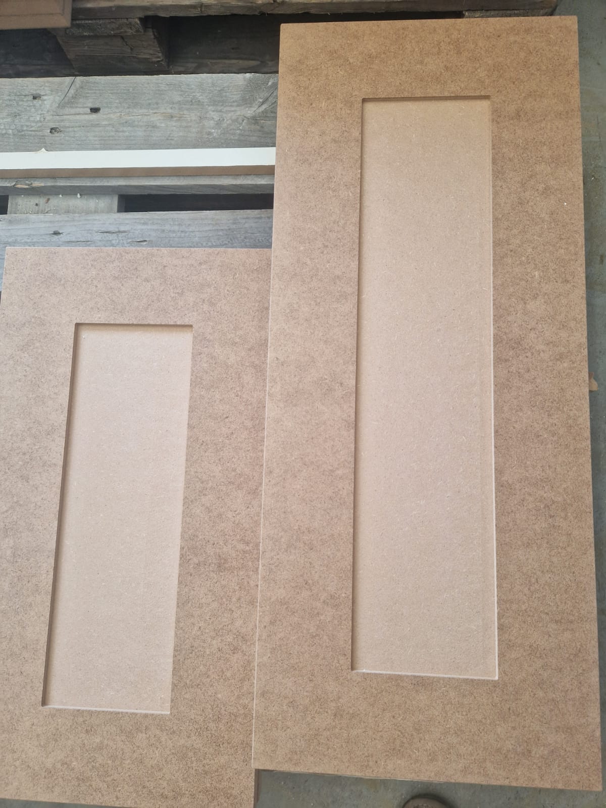 Replacement Kitchen Cabinet Door Shaker 85mm Frame Primed or Raw MDF
