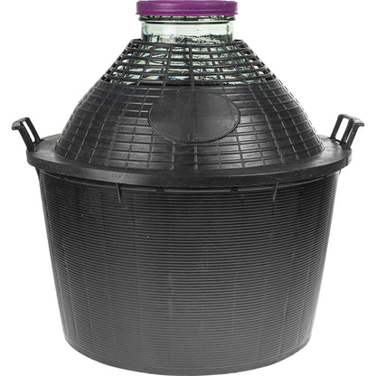 Glass Demijohn 10/15/20/25/34L Wide Neck Wine Beer Fermentation with Basket