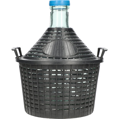 10L 15L 20L 25L 34L - Glass Demijohn With Basket For Wine Beer Mead Fermentation
