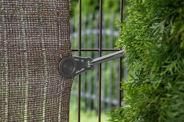 Round Grey Tarpaulin Clip