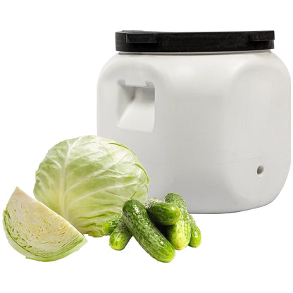 40L 60L Food Grade Fermentation Barrel with Tap White Pickling Sauerkraut Container