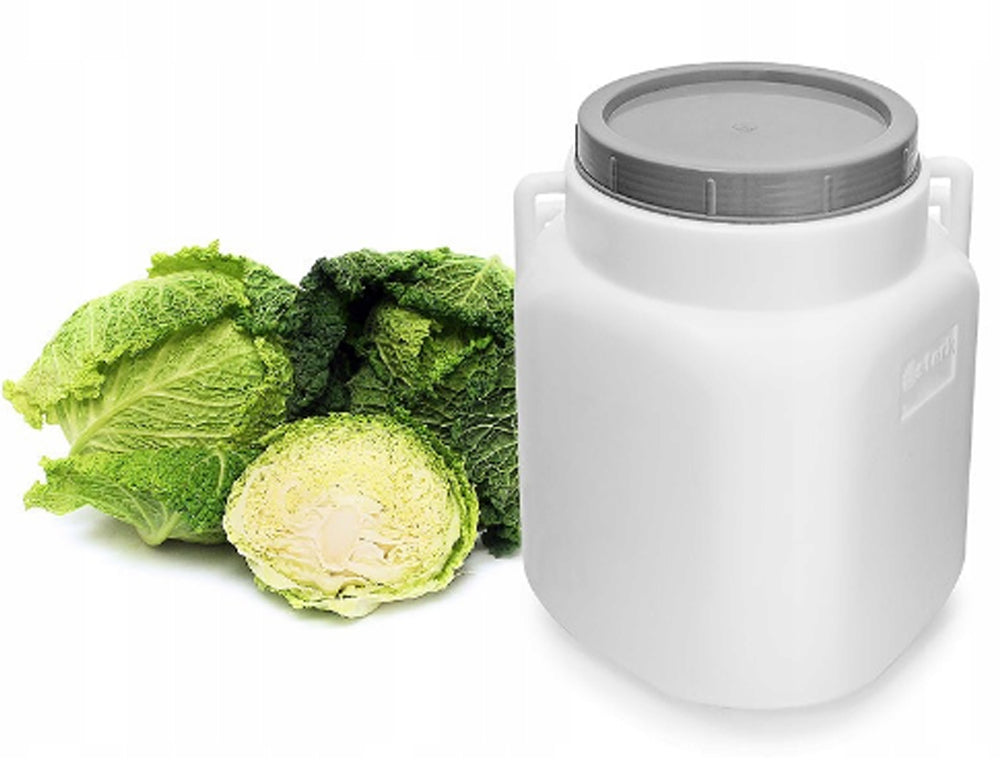 40L 60L Food Grade Fermentation Barrel with Tap White Pickling Sauerkraut Container
