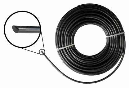 Black Round Strimmer Line 3mm x 15m