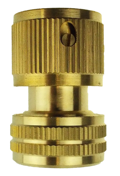 1/2” Brass Female Snap-On Hose Connector