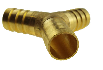 8mm Brass Tee / Y Pipe Fitting