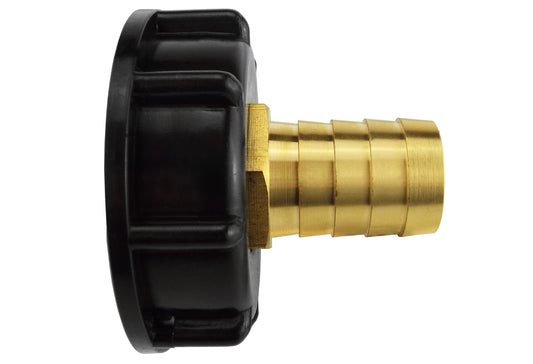 IBC 2” S60X6 End Cap with 19mm Brass Hose Tail