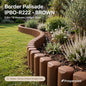 Prosperplast Garden Border Edging 2.5m Brown Flexible Lawn Palisade Flower Bed