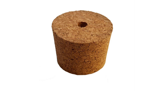 Tapered Cork Stopper With Hole – 45mm /37mm
