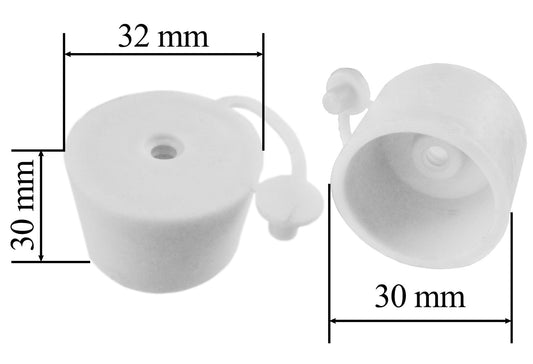 Rubber Bung with Cap for Demijohn Container, Size KZ 32