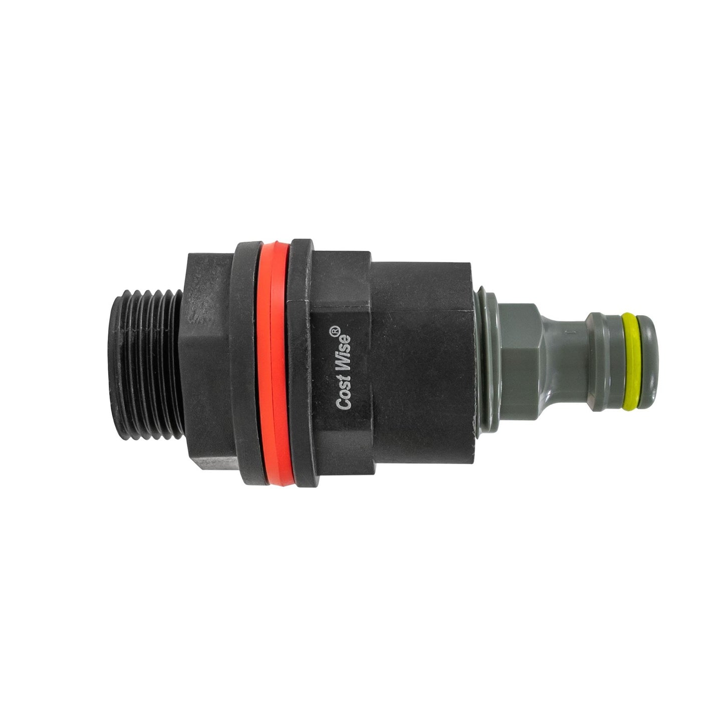 1/2" BSP Water Butt Outlet Adaptor with Hose Connector for 21mm Hole -
