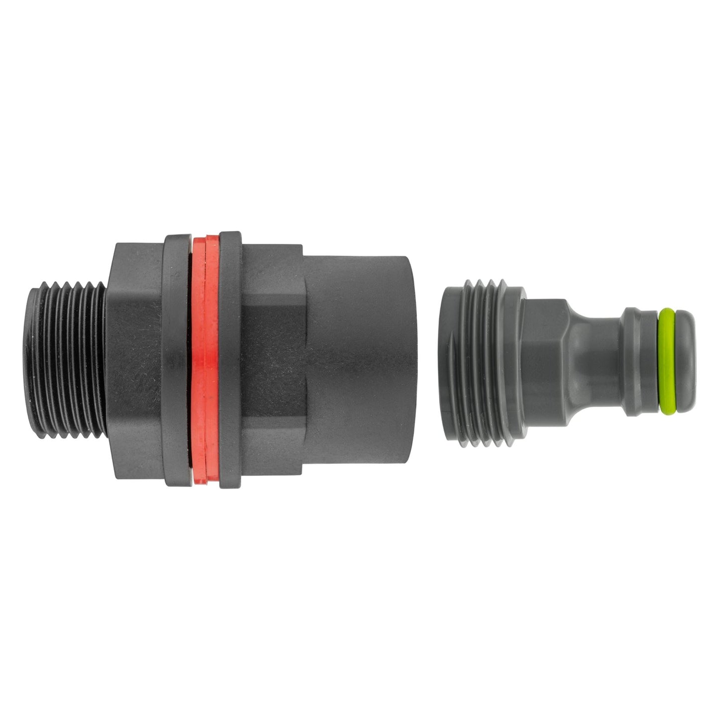1/2" BSP Water Butt Outlet Adaptor with Hose Connector for 21mm Hole -