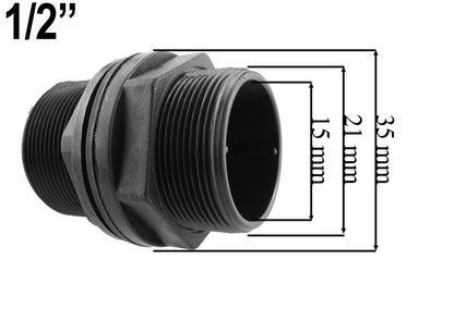 Water Butt Tap Kit Metal Tank Tap Click Lock Connector 1/2 3/4 1 Inch