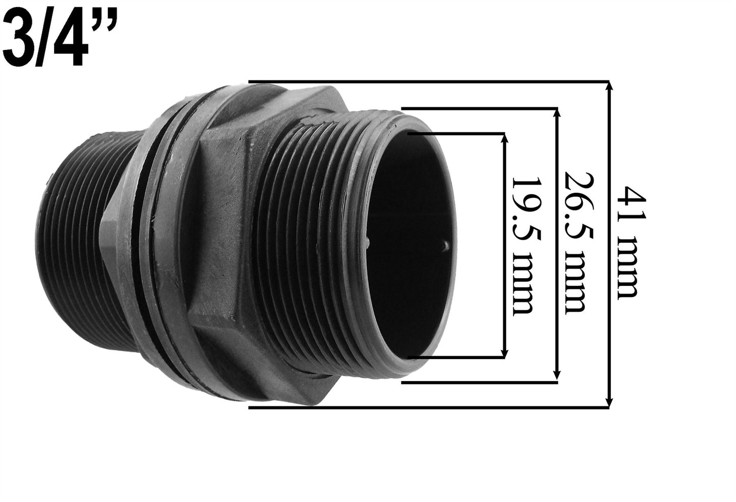 Water Butt Tap Kit Metal Tank Tap Click Lock Connector 1/2 3/4 1 Inch
