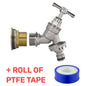 Brass Garden Tap Water Butt Replacement Bib Tap Lever Hose Barb Quick Fit