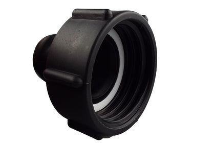 IBC 2" S60X6 Tap with 1" Type D Camlock Coupling and IBC S60X6 Adapter