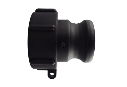 IBC 2” S60X6 Valve with 1.5” Type B Camlock Connector and IBC S60X6 Adapter