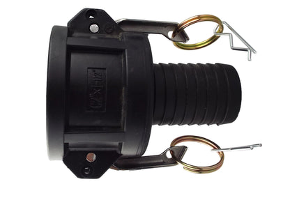 IBC 3” – S60X6M Valve with 2” Camlock Adapter and Type C Camlock with 1.5” Hose Barb