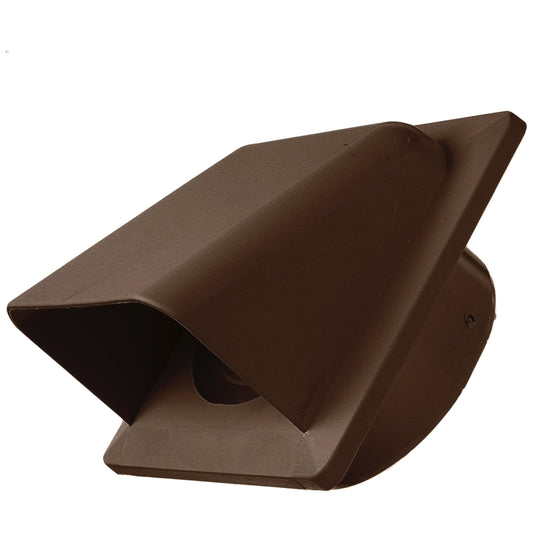 KRD/100B Brown External Louvre Vent, fi100mm
