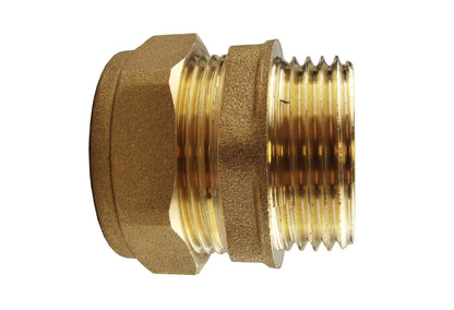 Brass Compression Straight Fitting 28mm x 1" BSP Male