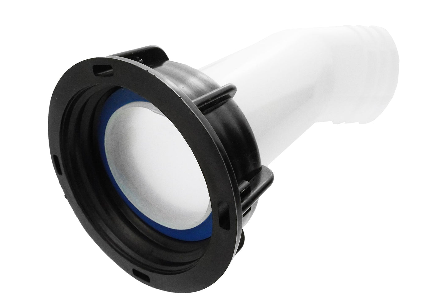 2” S60X6 IBC Angled Outlet with 2” Barb Fitting