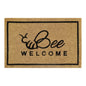 60cm x 40cm Doormat with 'Bee Welcome' Design