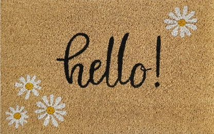 60cm x 40cm Doormat with 'Hello!' Design
