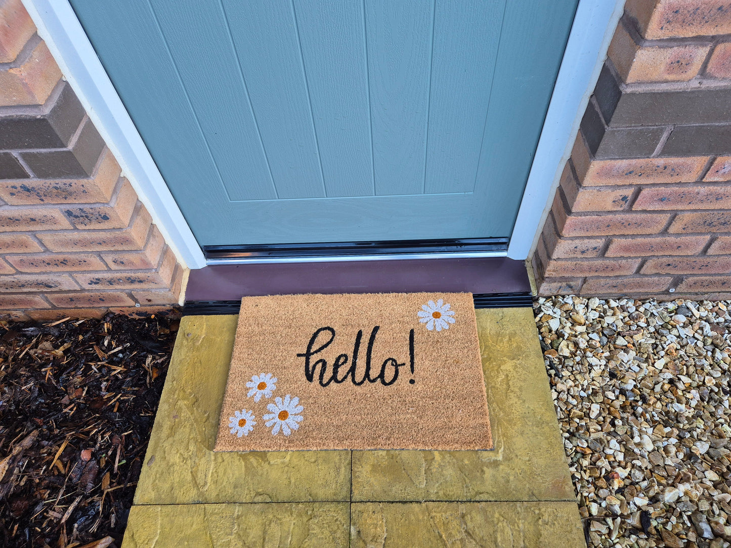 60cm x 40cm Doormat with 'Hello!' Design