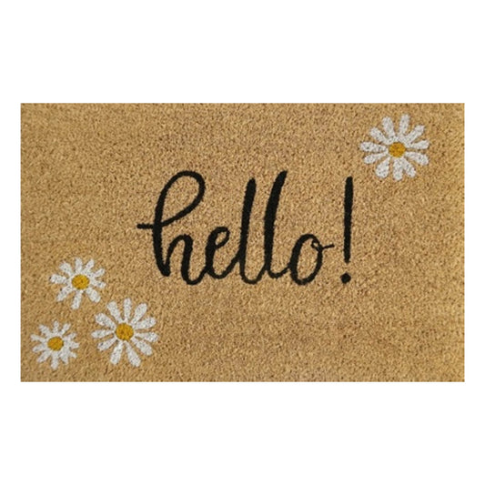 60cm x 40cm Doormat with 'Hello!' Design