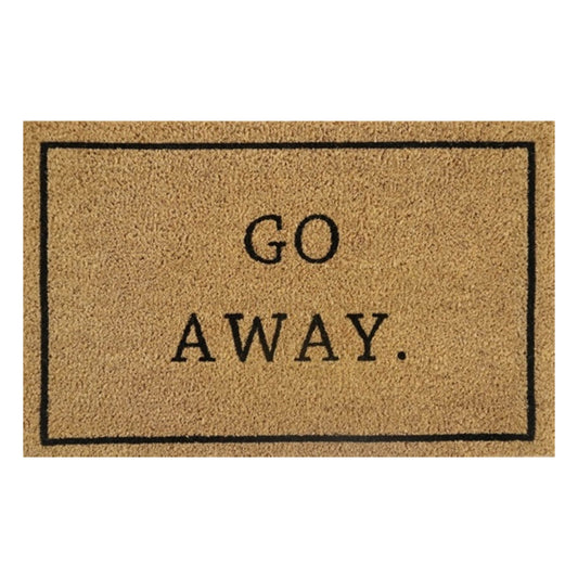 60cm x 40cm Doormat with 'Go Away.' Design