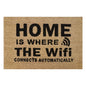60cm x 40cm Doormat with 'Home Is Where The WiFi Connects Automatically' Design