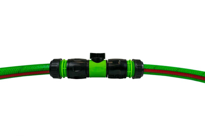 Cost Wise Male‑Male Quick‑Connect Inline Hose Valve Set Black/Green